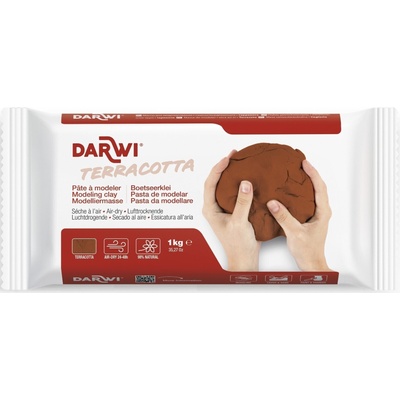 Darwi The Self-Hardening Modelling Clay Terracotta Самосъхнеща глина Terracotta 1000 g (DA0811000000C)
