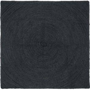 vidaXL Килими за помещение Тъмносиво 120 x 120 cm юта (42010561)