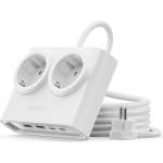 ORICO PDC25 25W 6в1 Разклонител 2x AC + 2x USB-A + 2x USB-C - Бял (ORICO-PDC25-2A2U2C-EU-WH-EP)