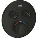 GROHE Grohtherm SmartControl - Скрит термостатен кран, за 2 уреда, черен мат 291192430 (291192430)