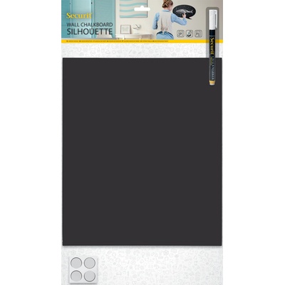 Tabuľa Securit Silhouette BOARD SQUARE 35x30cm na popis kriedou na stenu + popisovač