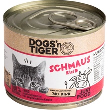 Dogsn Tiger Adult Cat hovädzie 6 x 200 g