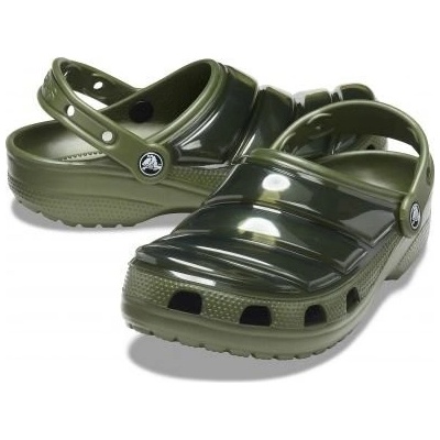 Crocs Nazouváky Classic Neo Puff Clog Army Green