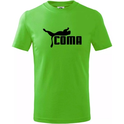Coma paródia tričko detské Apple Green