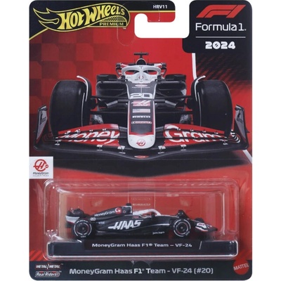 Mattel Hot Wheels Premium F1 2024 Moneygram Hass F1 Team VF 24