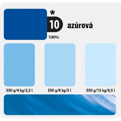 KITTFORT COLORLINE 0,35 kg Azúrová