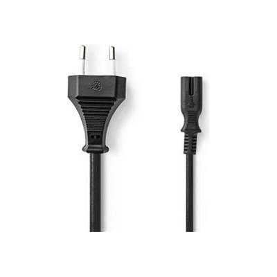 Nedis PCGB11040BK20 - Euro Napájecí Kabel | Rovná Euro Zástrčka – IEC-320-C7 | 2 m | Černý