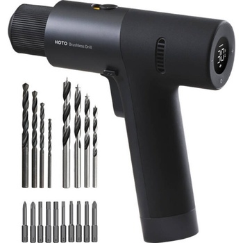 Bezuhlíková aku vŕtačka / skrutkovač HOTO QWLDZ001, 12V
