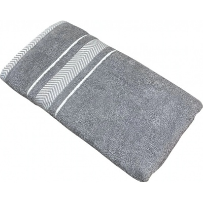 TiaHome froté osuška deluxe Monako sivý 70x140cm