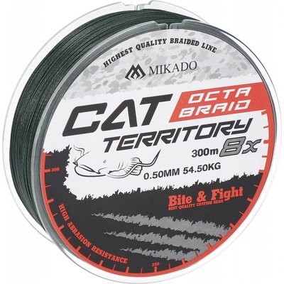 Mikado Sumcová šňůra Cat Territory Octa Braid Green 300m 0,40mm