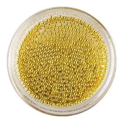 Perličky na nechty LUX zlaté 1,2 mm