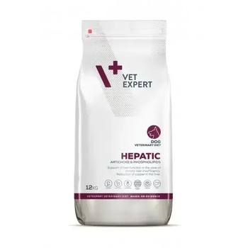 VetExpert Veterinary Diet Hepatic dog подпомага функцията на черния дроб при чернодробна недостатъчност 12kg