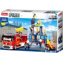 Sluban B0967 Velký požární vůz s dělem a pojízdným robotem