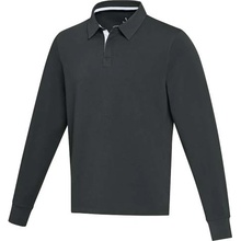 Clyde unisex ragbyová polo mikina Černá