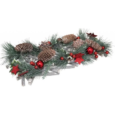 Atmosphera Vánoční věnec s místem pro svíčky 39 x 14 cm