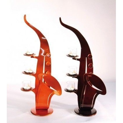 GILDE HANDWERK Svícen saxofon orange