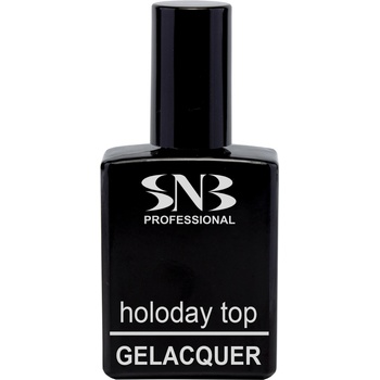 SNB Топ за гел лак snb с холограмни частици, без лепкав слой, 15 мл, glb16 (glb16)