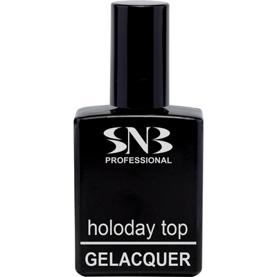 SNB Топ за гел лак snb с холограмни частици, без лепкав слой, 15 мл, glb16 (glb16)