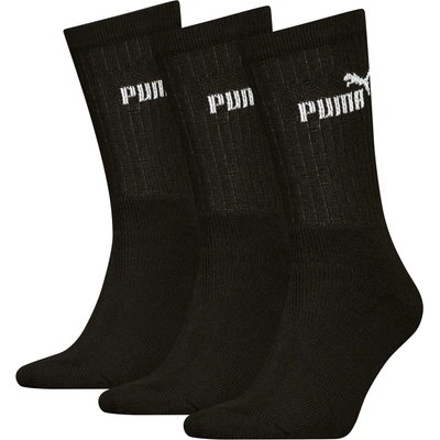 Puma ELEMENTS CREW SOCK 3P čierna biela