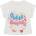 GUESS Бяла тениска за мини момиче с многоцветни надписи Guess Summer
