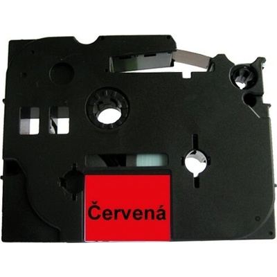 Můj-toner Páska Brother TZ-431 (TZE-431, TZ431, TZE431, PT, P-touch), 12mm, délka 8m, černá / červená, laminovaná - kompatibilní