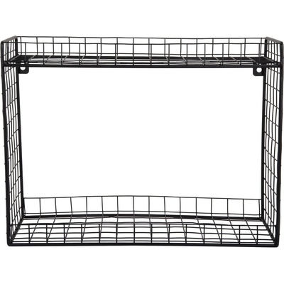 PT LIVING Черен стоманен стенен рафт на няколко нива 40 cm Reja - PT LIVING (PT4257BK)