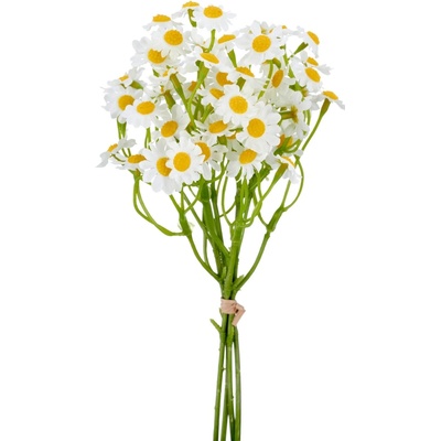 Umělá kytice heřmánku výška 23 cm Gasper - bílá
