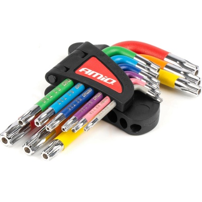 AMiO Imbusové TORX klíče z S2 oceli 9ks 04300