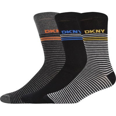 DKNY Мъжки чорапи DKNY 3 pack Mens Socks Walnut - Black/Grey