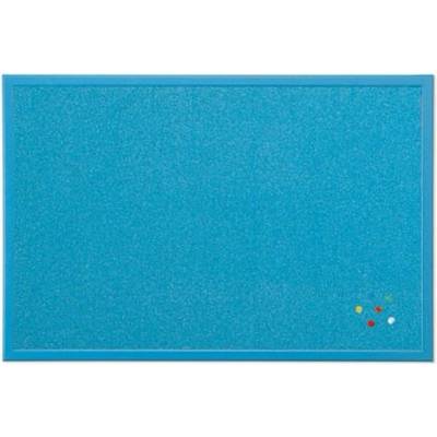 Bi-Office dřevěným rámem, modrá korková tabule 40 x 60 cm P8120-0159