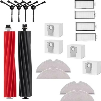 Mobilly комплект четки, филтри, мопове и торбички за Roborock Q8 Max+, Q5 Pro+, 18 бр (set Q8max+ 18 pc)