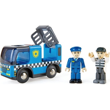 Hape Детска играчка Hape - Полицейска кола със сирени (H3738)