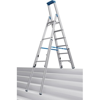 KRAUSE Едностранна телескопична стълба с четири релсови удължители Krause, 1x6 (07134943) (07134943)