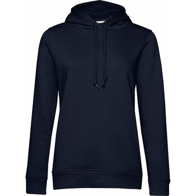 B&C dámská mikina s kapucňou Organic women tmavo modrá