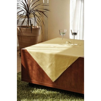 Polášek Ubrus teflon UNI sv.žlutá 7306 100% polyester Žlutá 100% polyester 100x100cm