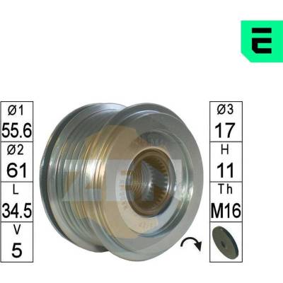 Voľnobeżka alternátora ERA ZN5668