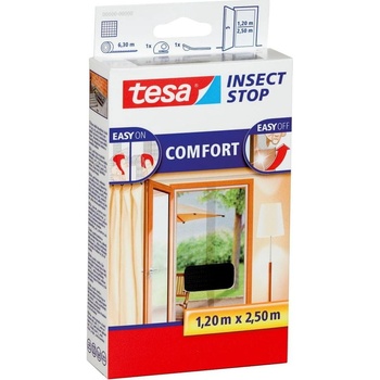 Tesa Insect Stop sieť proti hmyzu COMFORT do dverí antracitová 2× 0,65 × 2,5 m, 55910-00021-00