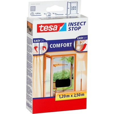 Tesa Insect Stop sieť proti hmyzu COMFORT do dverí antracitová 2× 0,65 × 2,5 m, 55910-00021-00