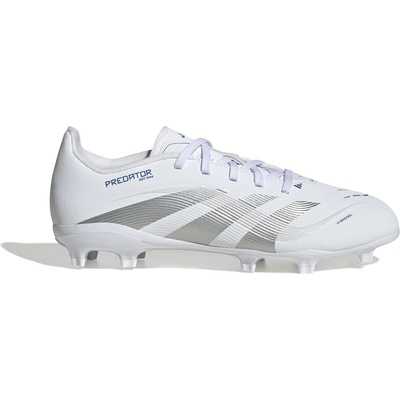 adidas Детски футболни бутонки Adidas Predator League Childrens Firm Ground Football Boots - White/Silver