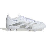 Adidas Детски футболни бутонки Adidas Predator League Childrens Firm Ground Football Boots - White/Silver