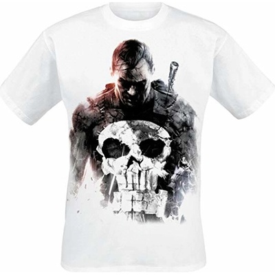 Curepink The Punisher Smoke tričko White