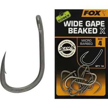 Fox Edges Wide Gape Beaked X Hooks vel.2 10 ks