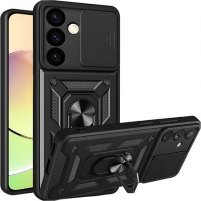 Mobi-Fon Силиконов твърд кейс bSmart Defender Slide, За Samsung Galaxy S25, Черен (SAM-S25-004)