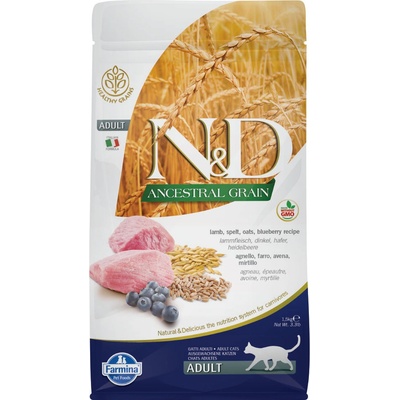 N&D Adult Cat Low Grain Lamb & Blueberry 2 x 1,5 kg