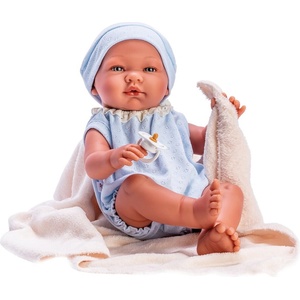 Asi Dolls Кукла Asi Dolls - Бебе Пабло, със синьо боди, 43 cm (0367011)