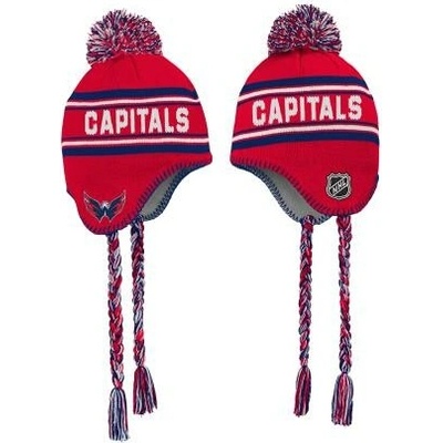 Outerstuff Dětská zimní čepice Washington Capitals NHL Jacquard Tassel Knit With Pom
