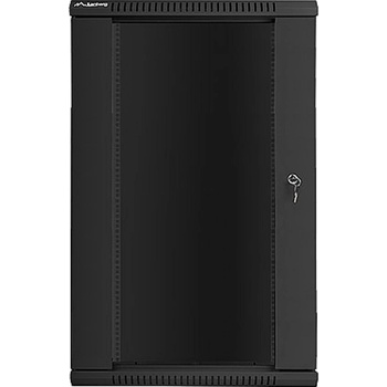 Lanberg rack cabinet 19 wall-mount 22U / 600x450 for self-assembly (flat pack), black (WF01-6422-10B)