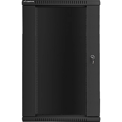 Lanberg rack cabinet 19 wall-mount 22U / 600x450 for self-assembly (flat pack), black (WF01-6422-10B)