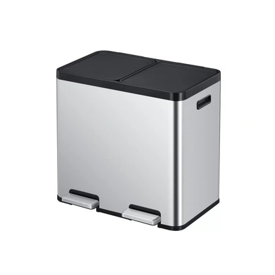EKO-Europe EKO Кош за разделно събиране с 2 педала ESSENTIAL - 2 х 22 л. - мат (EKO 912544 - Matt s/s)