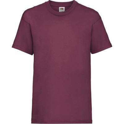 Fruit of the Loom triko Kids Valueweight T tmavě červené